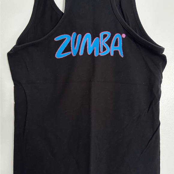 Zumba Black Tank Top with Colorful Graphic - Picture 3 of 4